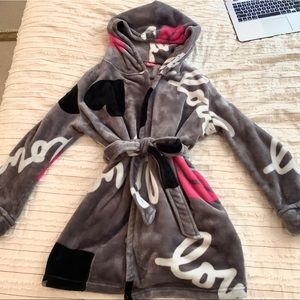 Betsey Johnson Fluffy Bath Robe